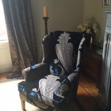 Fauteuil in velours van Rubelli